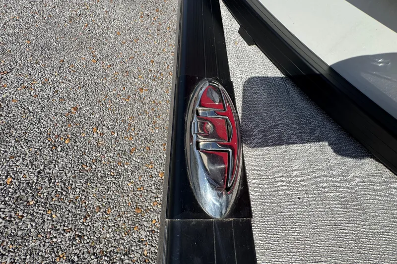 Slide: The Image of 2024 Trifecta 25ULE SS logo on textured surface, close-up view. - 91