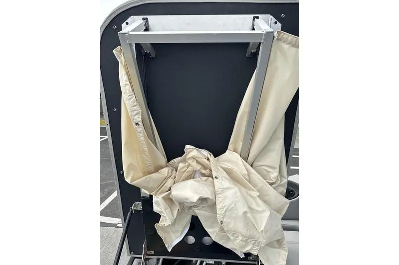 Slide: The Image of 2022 Bennington 24 LSBA boat seat with beige fabric cover. - 4