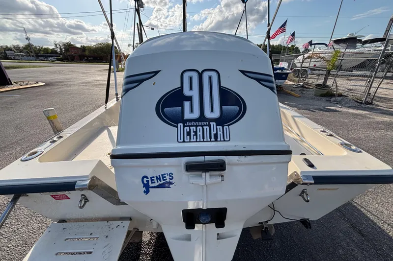Slide: The Image of 2000 Key West 1720 Center Console boat with Johnson OceanPro 90 engine. - 17