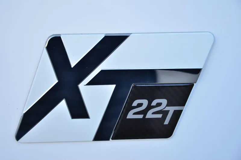 Slide: The Image of 2024 MasterCraft XT22 T logo on a sleek white background. - 11