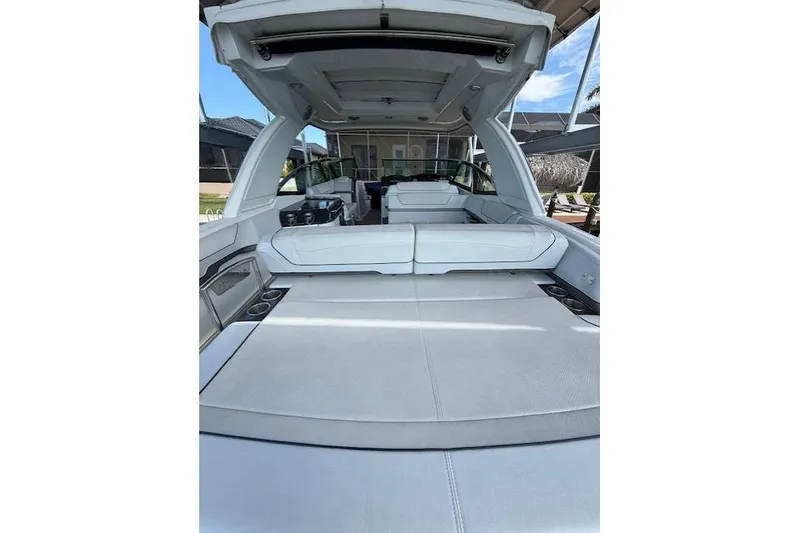 Slide: The Image of 2020 Formula 350 Crossover Bowrider interior with spacious seating and modern design. - 10