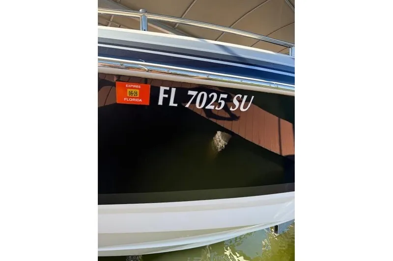 Slide: The Image of 2020 Formula 350 Crossover Bowrider with Florida registration FL 7025 SU. - 2
