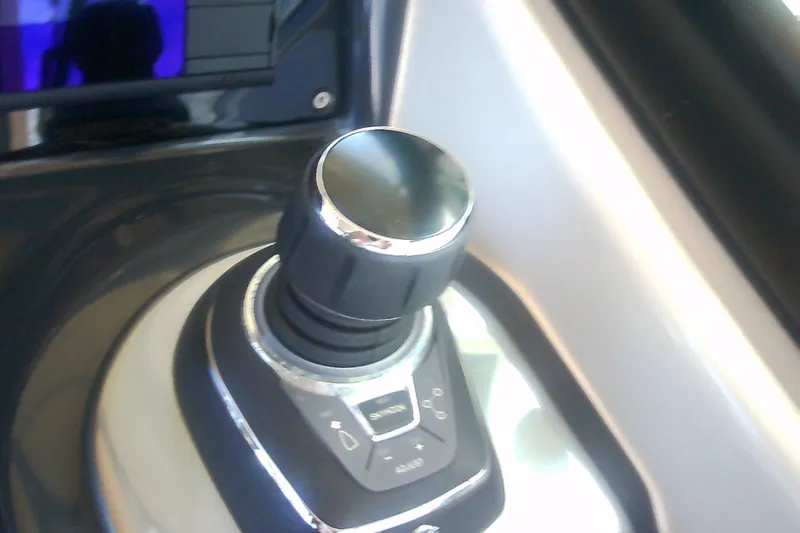 Slide: The Image of Joystick control of 2020 Formula 350 Crossover Bowrider boat. - 36