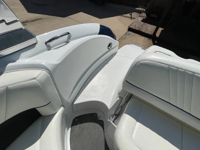 Slide: The Image of Lowrance Elite-5 fish finder on 2011 Cobalt 242 WSS boat dashboard. - 14