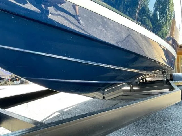 Slide: The Image of Engine compartment of a 2011 Cobalt 242 WSS boat with Volvo Penta engine. - 17