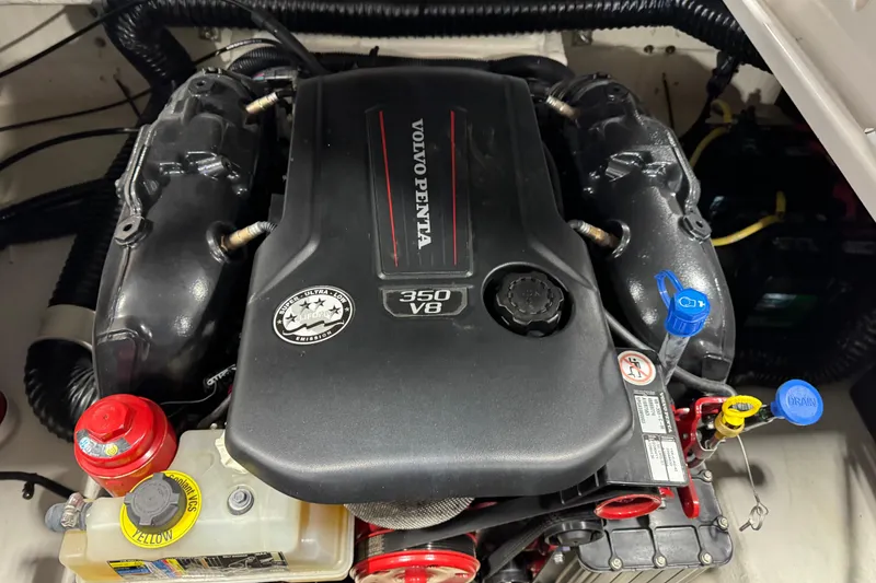 Slide: The Image of Volvo Penta 350 V8 engine in 2020 Chaparral 287 SSX boat. - 15