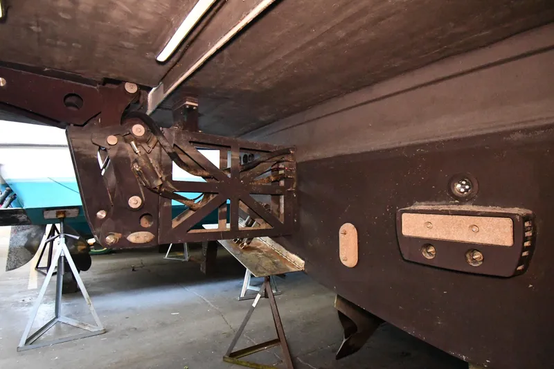 Slide: The Image of Underwater view of 2016 Tiara Yachts 50 Coupe hull and propeller components. - 73