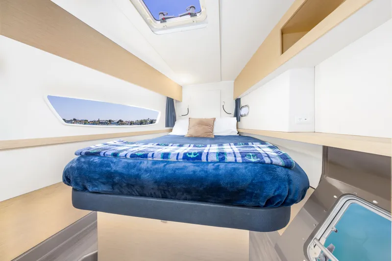 Slide: The Image of Interior of Fountaine Pajot Helia 44 Evolution 2017 yacht cabin. - 37