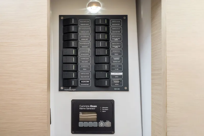 Slide: The Image of Control panel of Fountaine Pajot Helia 44 Evolution 2017. - 40