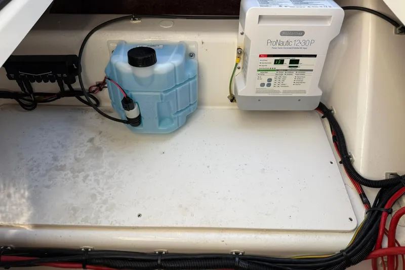 Slide: The Image of Electrical compartment of 2025 Navan C30 with ProMariner ProNautic charger. - 33