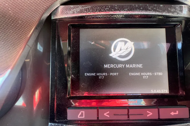 Slide: The Image of Mercury Marine display on 2017 Monterey 298SS Super Sport showing engine hours. - 36