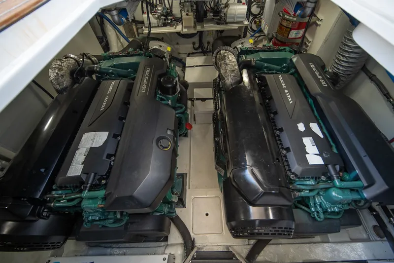 Slide: The Image of Engine room of 2023 Schaefer 510 GT with Volvo Penta engines. - 33