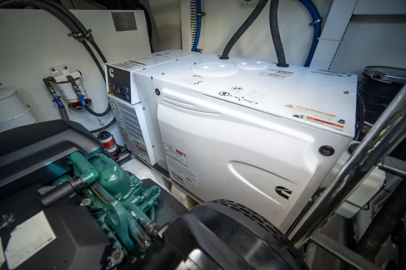 Slide: The Image of Engine room of Schaefer 510 GT 2023 with generator. - 39