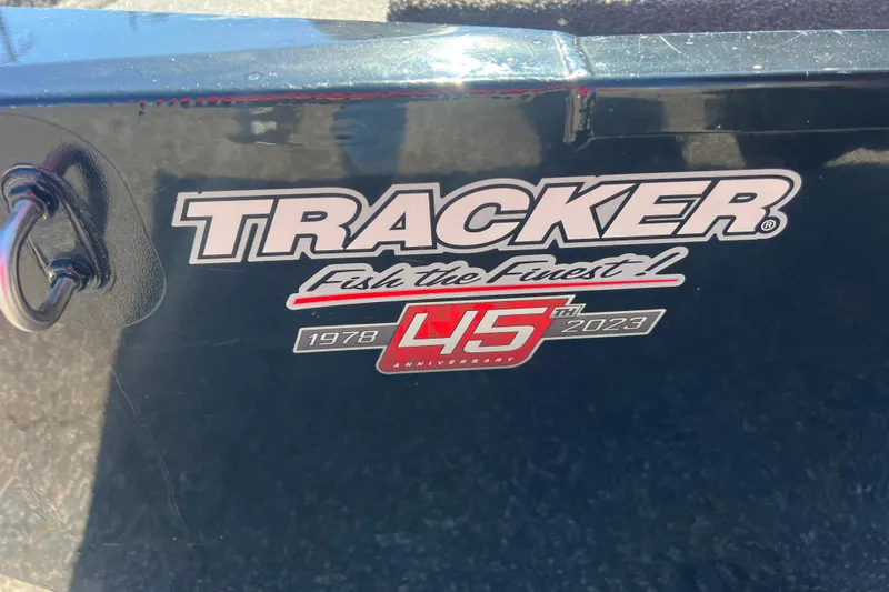 Slide: The Image of Tracker Bass Tracker Classic XL 2023, 45th Anniversary logo, celebrating since 1978. - 55