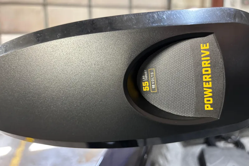 Slide: The Image of PowerDrive motor detail on 2026 Tracker Pro Guide V-175 Combo boat. - 6