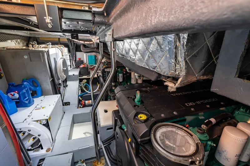 Slide: The Image of Engine room of 2022 Cranchi A46 Luxury Tender with Volvo Penta D6-IPS650 engine. - 71
