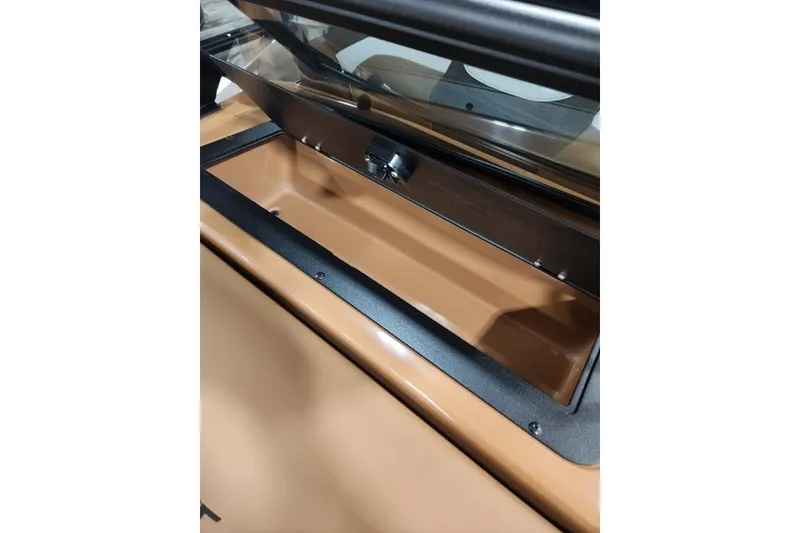 Slide: The Image of 2026 Avalon 23 LSZ VRB Windshield storage compartment, open view, showcasing interior design. - 7