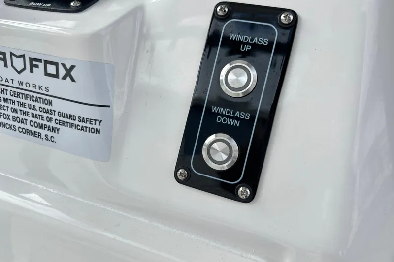 Slide: The Image of Windlass control panel on 2026 Sea Fox 268 Commander boat. - 33