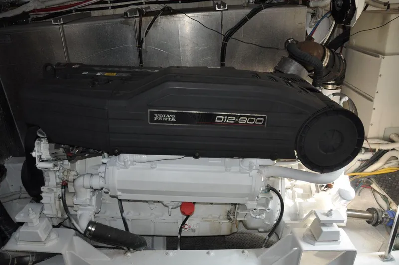 Slide: The Image of Volvo Penta D12-800 engine in a 2007 Marquis 55 LS yacht. - 45