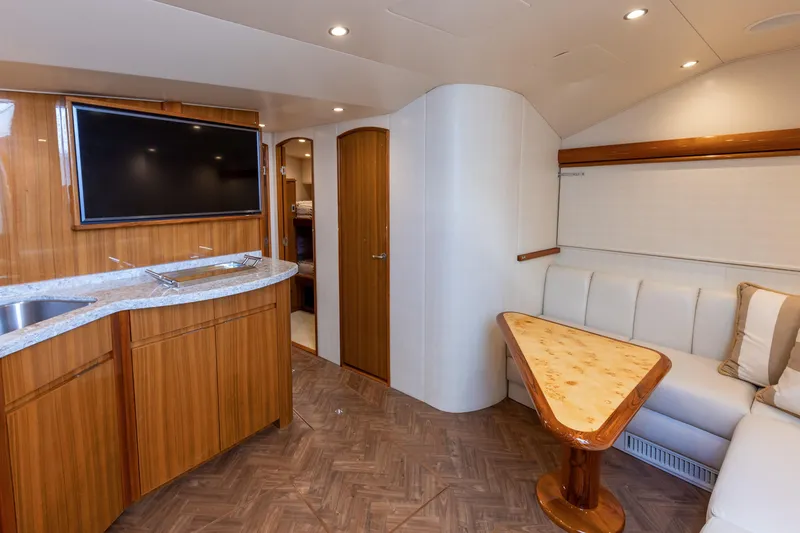 Slide: The Image of Luxurious interior of 2017 Viking 52 Sport Tower yacht with modern amenities. - 55