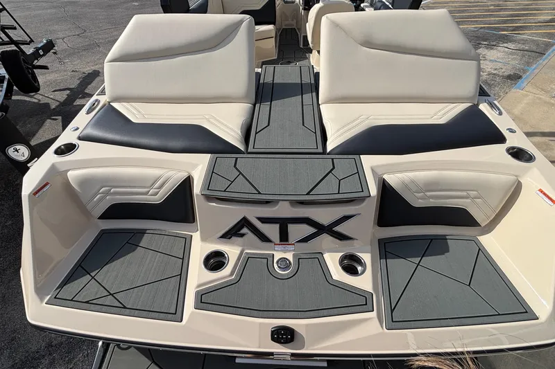 Slide: The Image of 2026 ATX Surf Boats 24 Type-S with sleek seating and modern design. - 15