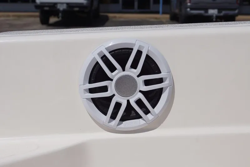 Slide: The Image of White speaker on 2026 Skeeter SX241 boat interior. - 15