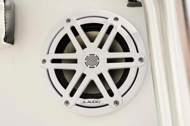 Slide: The Image of JL Audio speaker on 2026 Tidewater 2300 Carolina Bay boat. - 34
