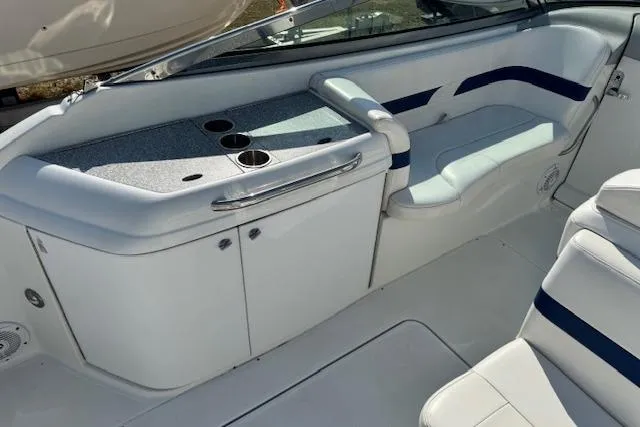 Slide: The Image of 2007 Formula 280 Bowrider interior with seating and cup holders. - 16