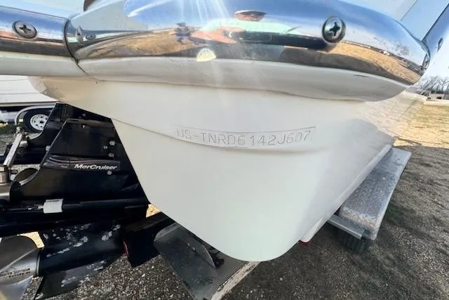 Slide: The Image of 2007 Formula 280 Bowrider boat hull with visible identification number. - 28