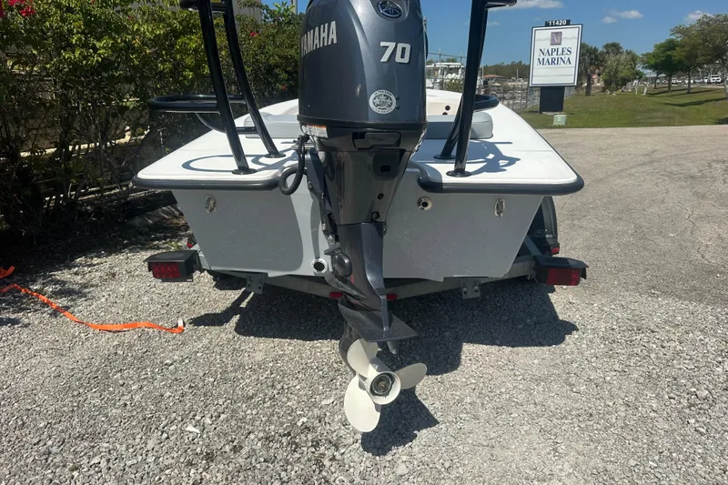 Slide: The Image of 2026 Delta Boatworks Delta D18 with Yamaha 70 engine at Naples Marina. - 10