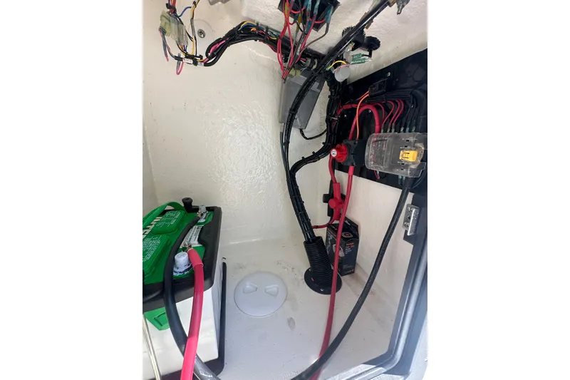 Slide: The Image of Electrical system of Delta D18 boat, year 2026. - 18