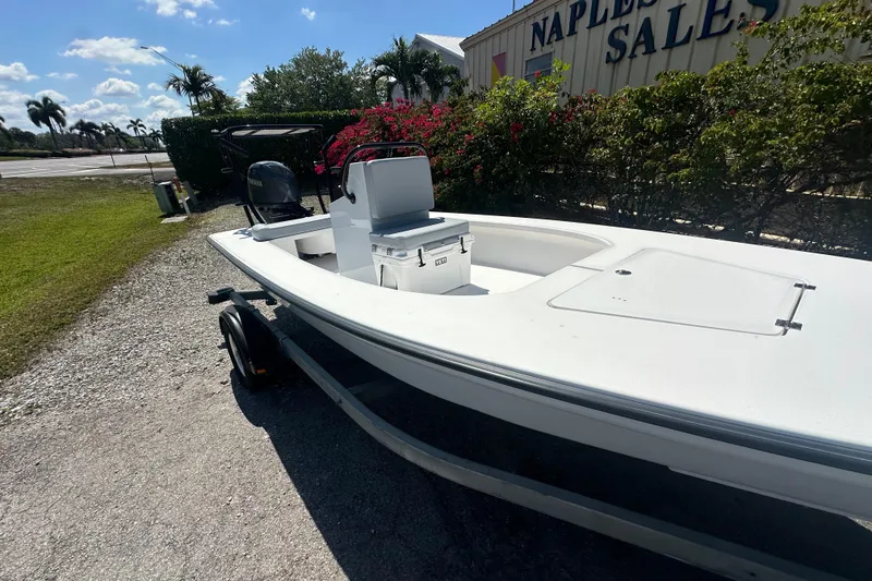 Slide: The Image of 2026 Delta Boatworks Delta D18 on trailer at Naples boat sales location. - 3