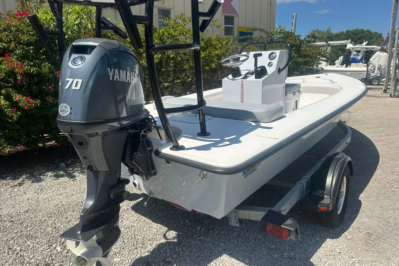 Slide: The Image of 2026 Delta Boatworks Delta D18 with Yamaha 70 outboard motor on trailer. - 9
