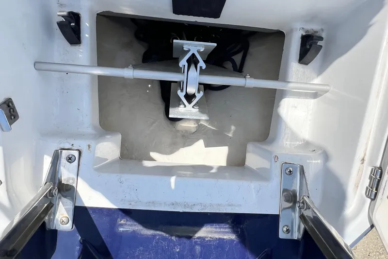 Slide: The Image of Anchor storage compartment on a 2015 Monterey 268SS Super Sport boat. - 40