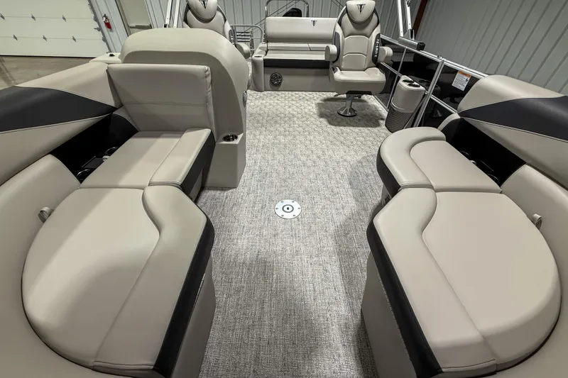 The Image of 2025 Trifecta 22UL LE boat interior with luxurious seating and modern design. - 1