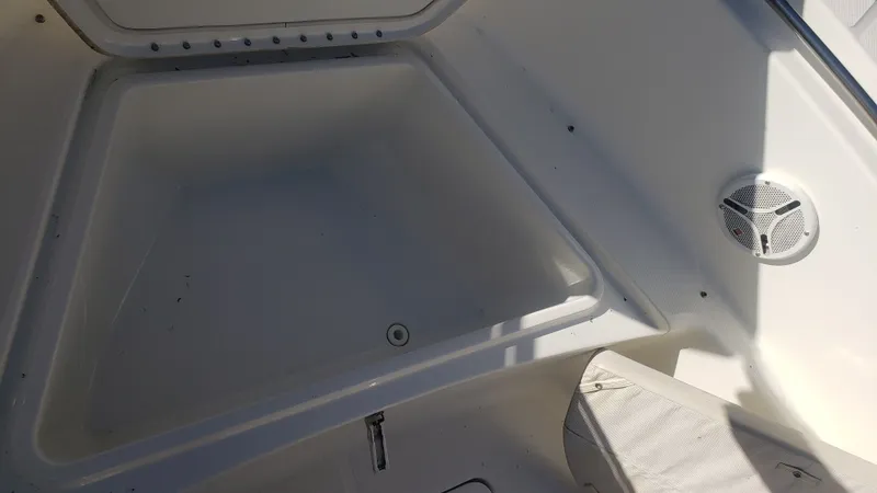 Slide: The Image of Interior of a 2009 Triton 225 CC boat. - 20