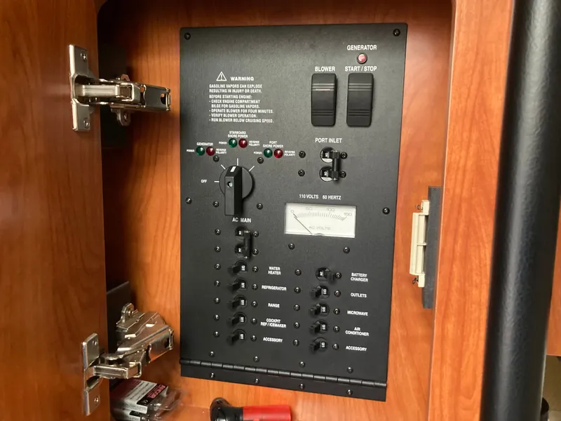 Slide: The Image of Control panel of 2007 Rinker 280 Express Cruiser. - 30