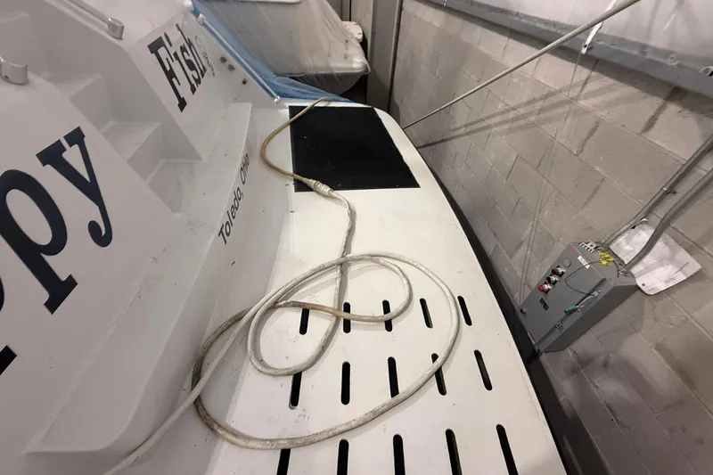 Slide: The Image of Boat deck with rope and control panel, Diaship 53, 1999 model. - 65