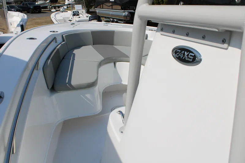 Slide: The Image of Interior view of Cape Horn 24 XS boat, model year 2026. - 18