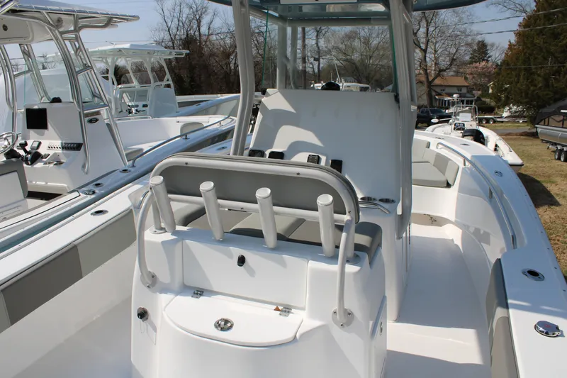 Slide: The Image of Interior view of 2026 Cape Horn 24 XS boat, modern design. - 4