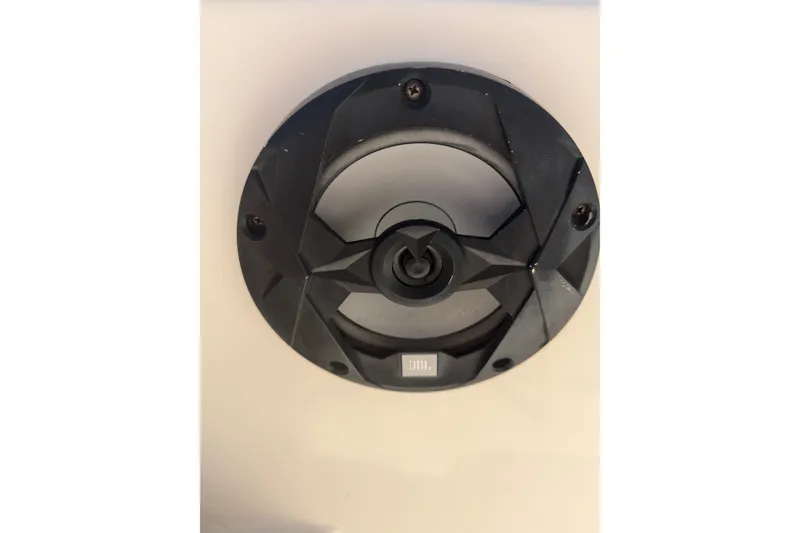 Slide: The Image of JBL speaker installed on 2022 Sea Chaser 22 HFC boat. - 15