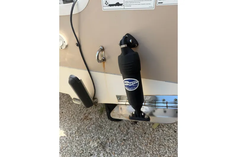 Slide: The Image of 2022 Sea Chaser 22 HFC boat with Bennett Marine hydraulic trim tab system. - 16