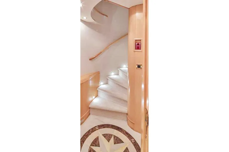 Slide: The Image of Luxurious Crescent Custom Yachts 2000 bedroom interior with modern design and elegant furnishings. - 7