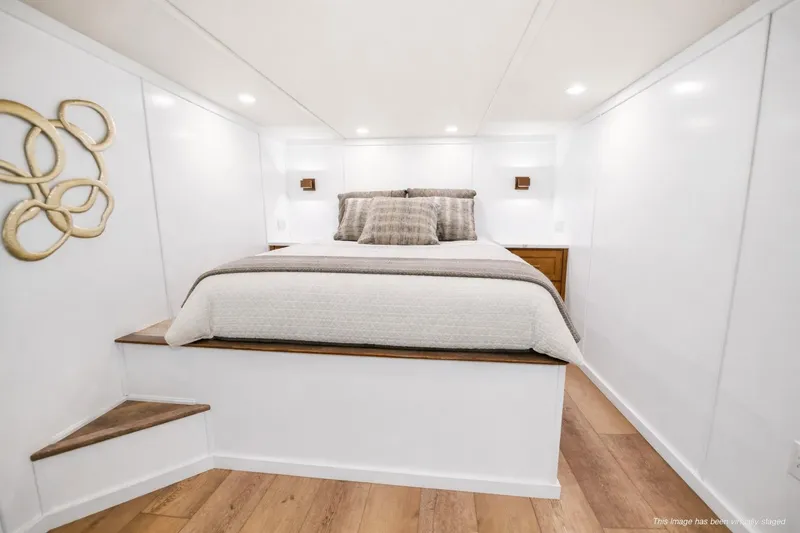 Slide: The Image of Luxurious bedroom interior of 2026 Sumerset Luxe III Show Boat with modern decor. - 14