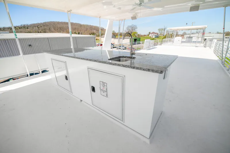 Slide: The Image of Luxurious 2026 Sumerset Luxe III Show Boat with sleek outdoor kitchen area. - 20