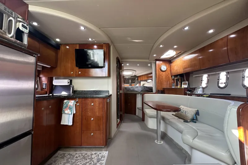 Slide: The Image of Luxurious interior of 2007 Cruisers Yachts 390 Express Coupe with modern amenities and elegant design. - 23