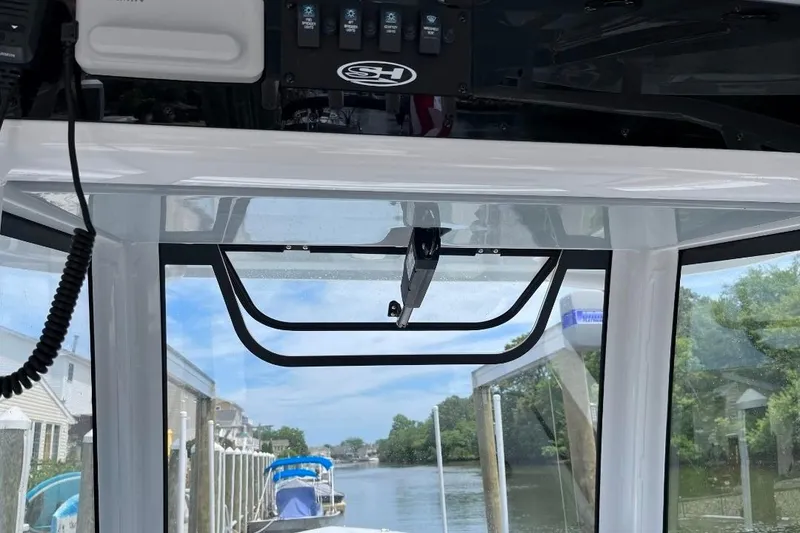 Slide: The Image of Interior view of 2022 Sea Hunt Gamefish 30 boat with forward seating. - 10