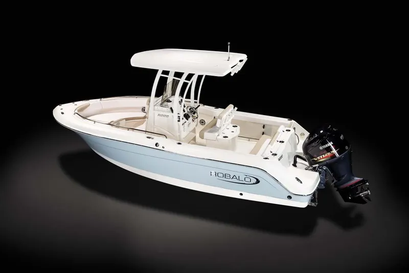 Slide: The Image of Manufacturer Provided Image: 2023 Robalo R222 Center Console boat with outboard motor. - 11