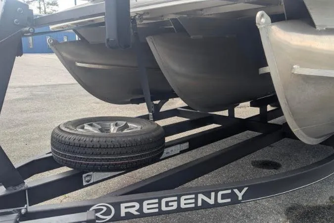 Slide: The Image of Trailer for 2022 Sun Tracker SportFish 22 XP3 with spare tire. - 4