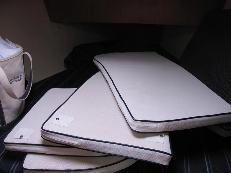 Slide: The Image of Cushions for Hunter 33 sailboat, year 2008. - 12